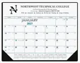 Triumph® Calendars Blue & Black Desk Pad with Vinyl Corners — view 2