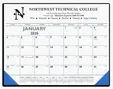Triumph® Calendars Blue & Black Desk Pad with Vinyl Corners — view 8