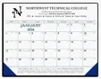 Triumph® Calendars Blue & Black Desk Pad with Vinyl Corners — view 10