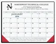 Triumph® Calendars Blue & Black Desk Pad with Vinyl Corners — view 9