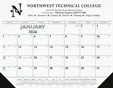 Triumph® Calendars Blue & Black Desk Pad with Vinyl Corners — view 3