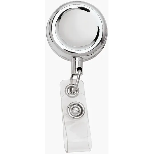 Metal Retractable Badge Holder with Alligator Clip