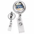 Metal Retractable Badge Holder with Alligator Clip — view 4