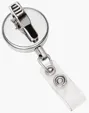 Metal Retractable Badge Holder with Alligator Clip — view 2
