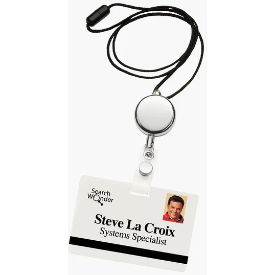 Dual Function Metal Badge Holder — view 2
