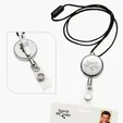 Dual Function Metal Badge Holder — view 4