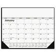Triumph® Calendars Black & White Desk Pad Calendar with Vinyl Corners — view 2