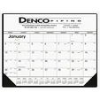 Triumph® Calendars Black & White Desk Pad Calendar with Vinyl Corners