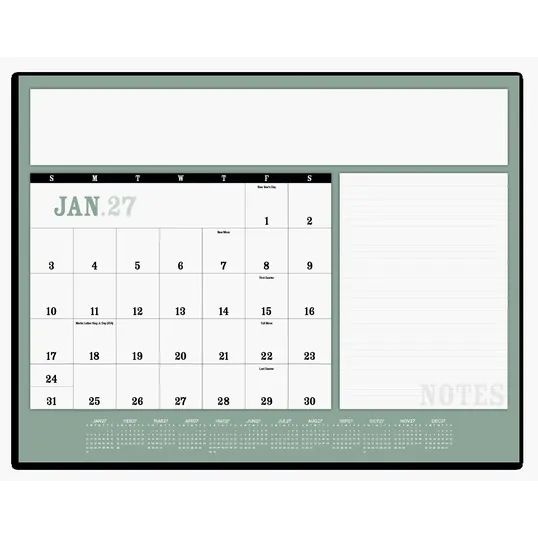 Triumph® Calendars Notes Desk Pad, 22 x 17 Inches — view 2