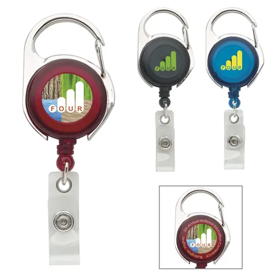 Carabiner Badge Holder with Retractable 30" Cord — view 13