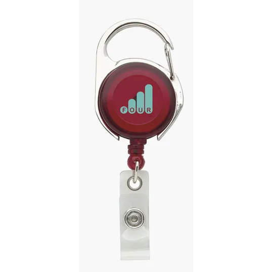 Carabiner Badge Holder with Retractable 30" Cord — view 8
