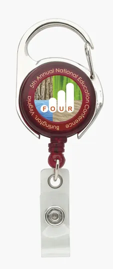 Carabiner Badge Holder with Retractable 30" Cord — view 11