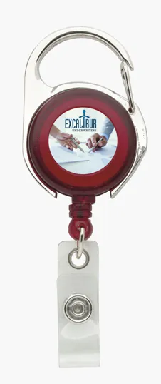 Carabiner Badge Holder with Retractable 30" Cord — view 9