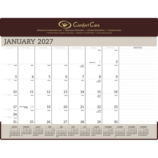 Triumph® Calendars Vinyl Desk Pad — view 5