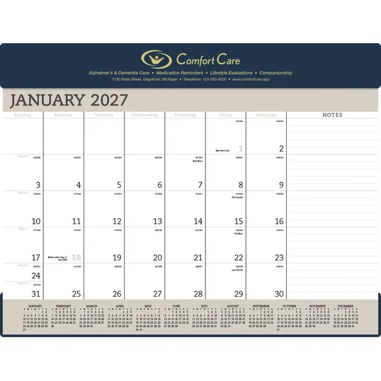 Triumph® Calendars Vinyl Desk Pad — view 6