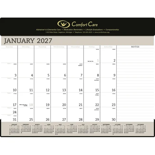 Triumph® Calendars Vinyl Desk Pad — view 4