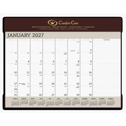 Triumph® Calendars Vinyl Desk Pad — view 2