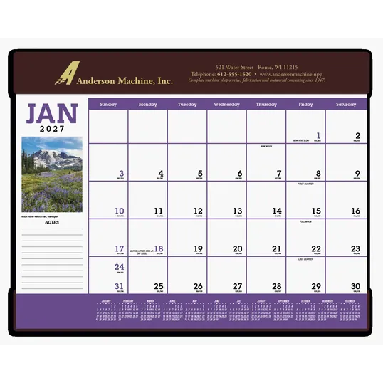 Triumph® Calendars Scenic Desk Pad — view 3