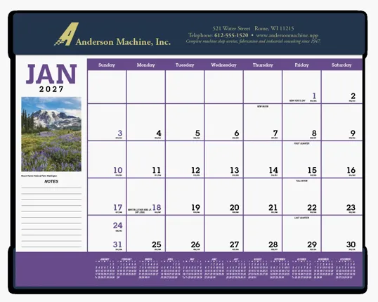 Triumph® Calendars Scenic Desk Pad