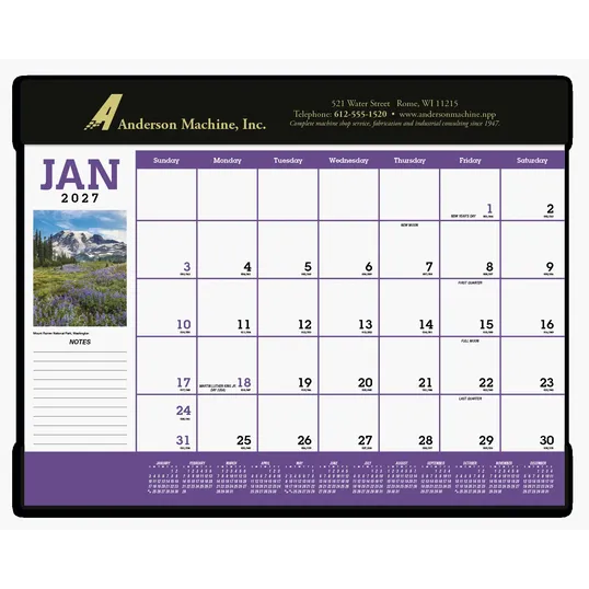 Triumph® Calendars Scenic Desk Pad — view 2