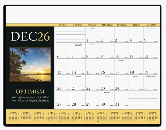 Triumph® Calendars Motivations Desk Pad