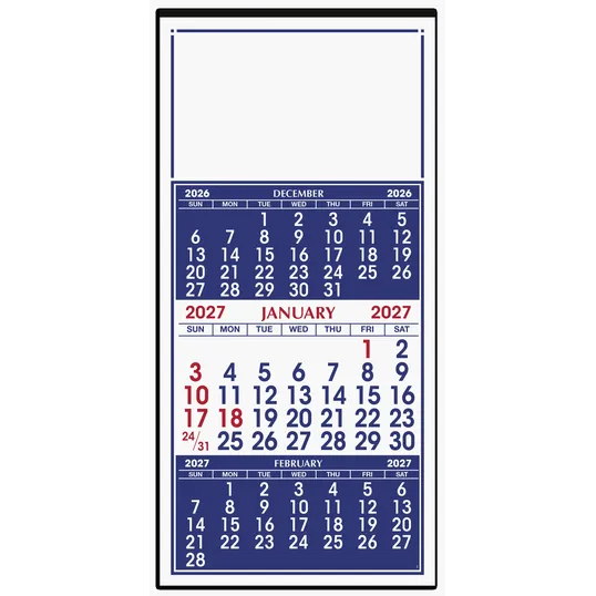 Skinner & Kennedy® 3-Month Display 12-Sheet Calendar — view 2