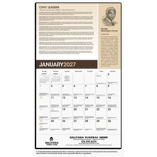 Triumph® Calendars African-American Heritage: Dr. Martin Luther King, Jr. Wall Calendar — view 4