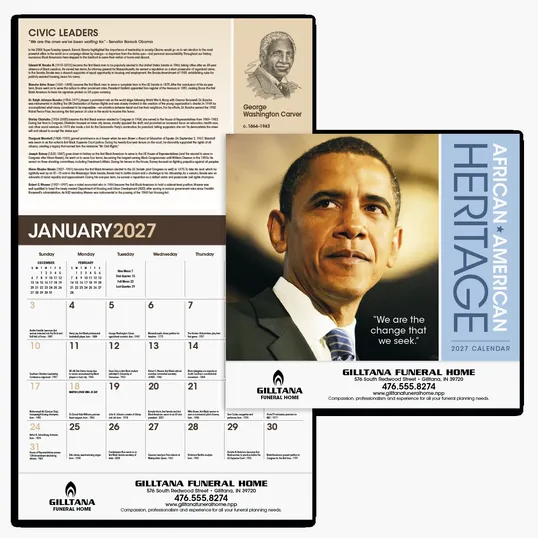 Triumph® Calendars African-American Heritage Barack Obama Wall Calendar