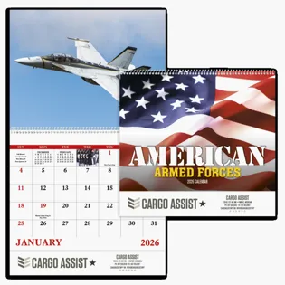 Picture For Good Value™ American Armed Forces - Spiral Calendar