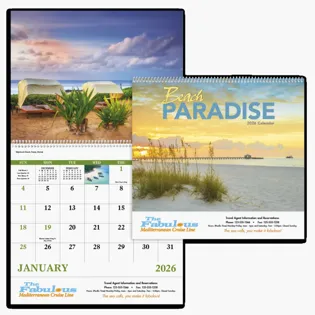 Picture For Good Value™ Beach Paradise - Spiral Calendar