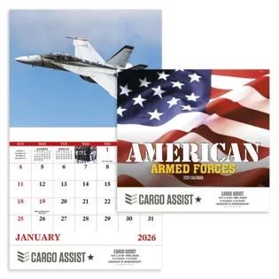 Picture For Good Value™ American Armed Forces - Stapled Calendar