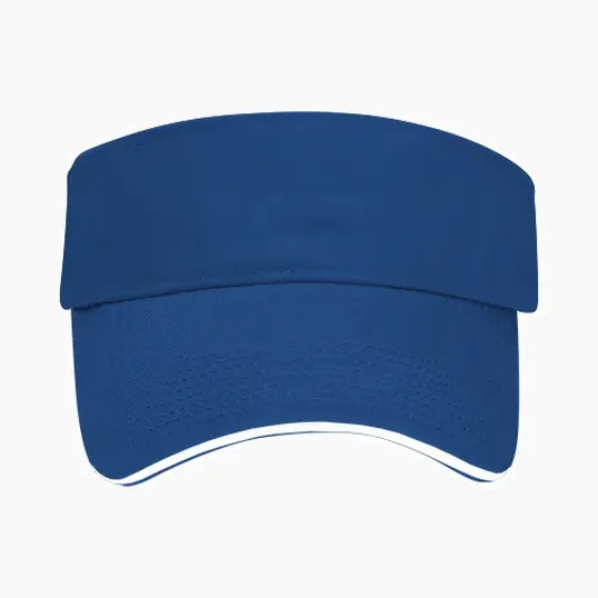 The Visor, Brushed Cotton Twill with Contrast Sandwich — view 5