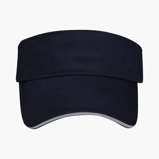 The Visor, Brushed Cotton Twill with Contrast Sandwich — view 18