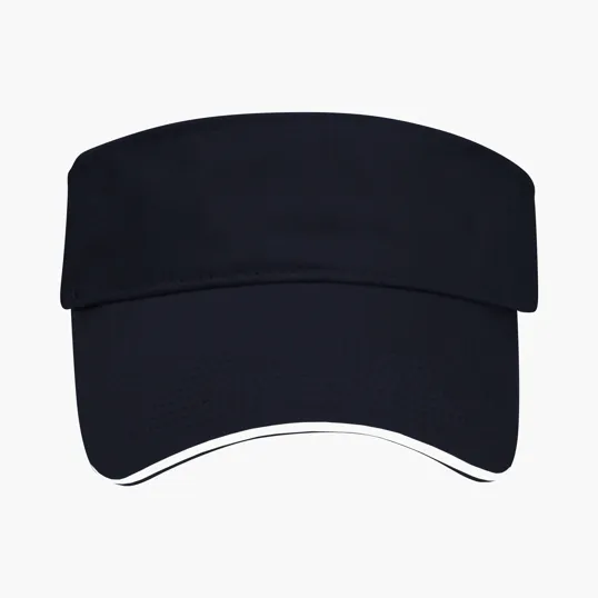 The Visor, Brushed Cotton Twill with Contrast Sandwich — view 3