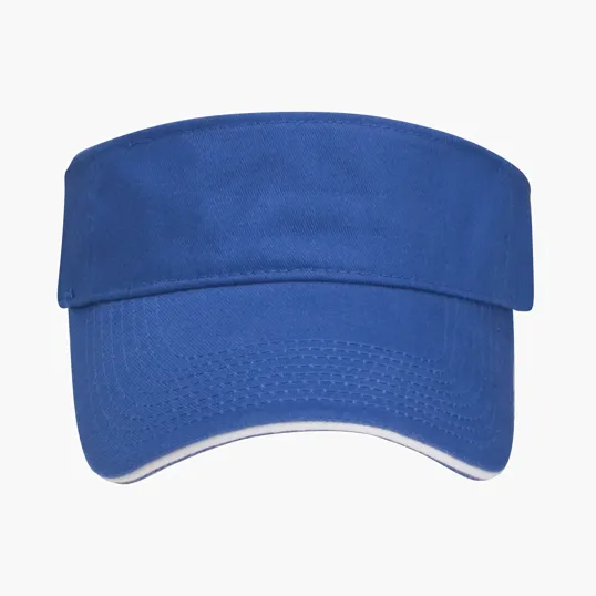 The Visor, Brushed Cotton Twill with Contrast Sandwich — view 6