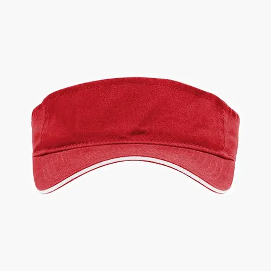 The Visor, Brushed Cotton Twill with Contrast Sandwich — view 4