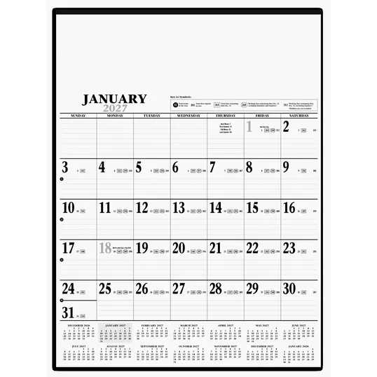 HotLine® Products Large Contractor Calendar — view 2