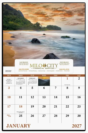 Good Value™ Landscapes of America 13-Month Window Calendar