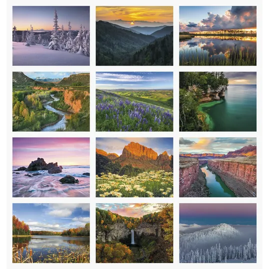 Good Value™ Landscapes of America 13-Month Window Calendar — view 4