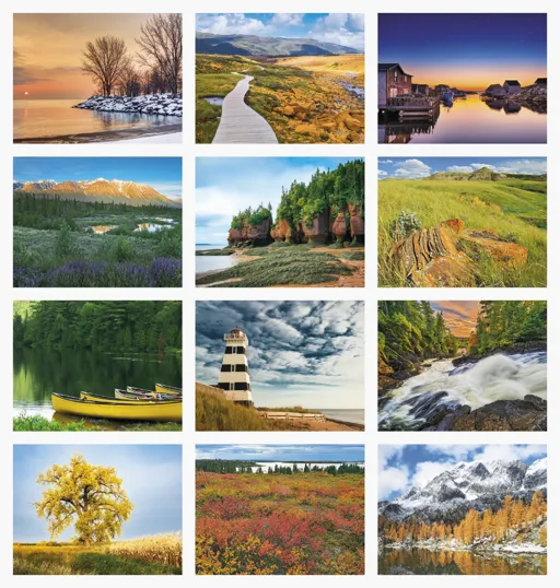 Good Value™ Scenic Canada Window Calendar, 13-Month
