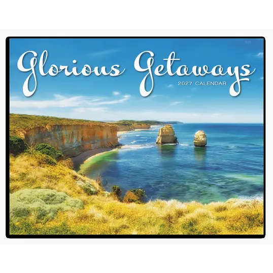 Good Value™ Glorious Getaways Window Calendar, 13-Month Wall Calendar — view 2