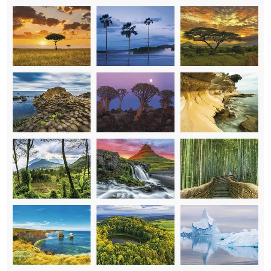 Good Value™ Glorious Getaways Window Calendar, 13-Month Wall Calendar — view 3
