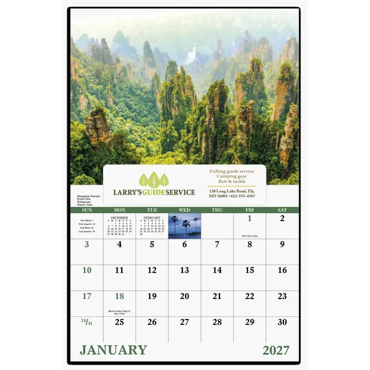 Good Value™ Glorious Getaways Window Calendar, 13-Month Wall Calendar — view 4