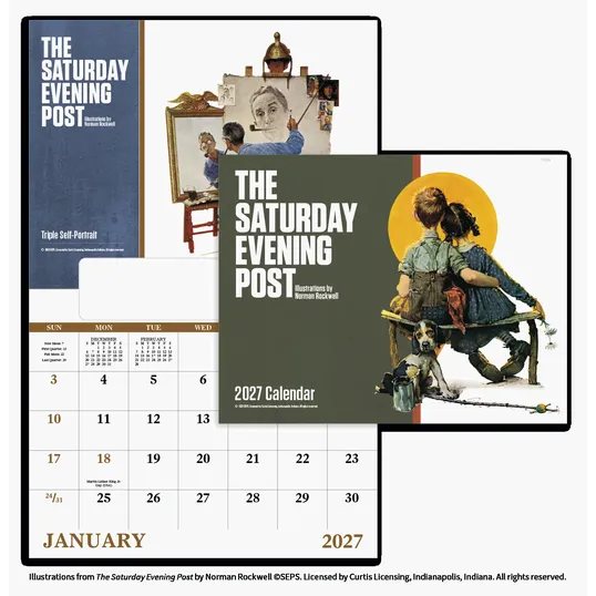 Good Value™ The Saturday Evening Post Window Calendar, 13-Month — view 5