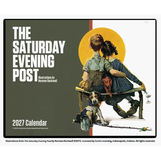 Good Value™ The Saturday Evening Post Window Calendar, 13-Month — view 2