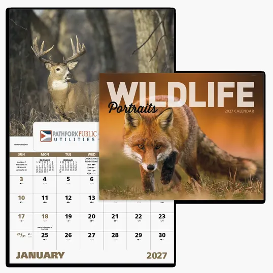 Good Value™ Wildlife Portraits Window Calendar, 13-Month Wall Calendar — view 2