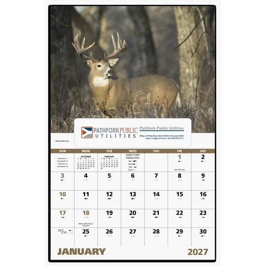 Good Value™ Wildlife Portraits Window Calendar, 13-Month Wall Calendar — view 4