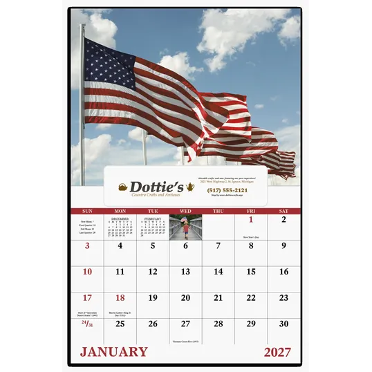 Good Value™ Celebrate America 13-Month Window Calendar — view 4