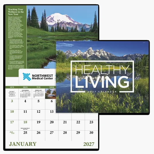 Good Value™ Healthy Living Window Calendar, 13-Month Wall Calendar — view 2