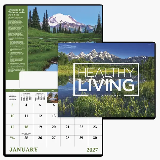 Good Value™ Healthy Living Window Calendar, 13-Month Wall Calendar — view 6